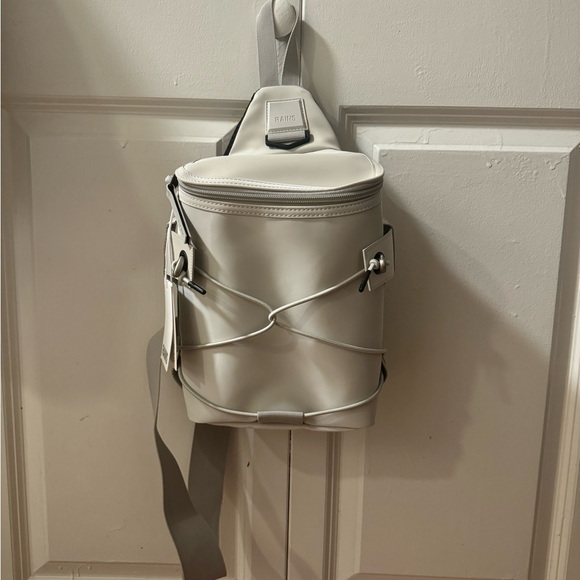 Rains White Small Crossbody Bag